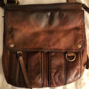 Vintage Fossil Messenger Satchel